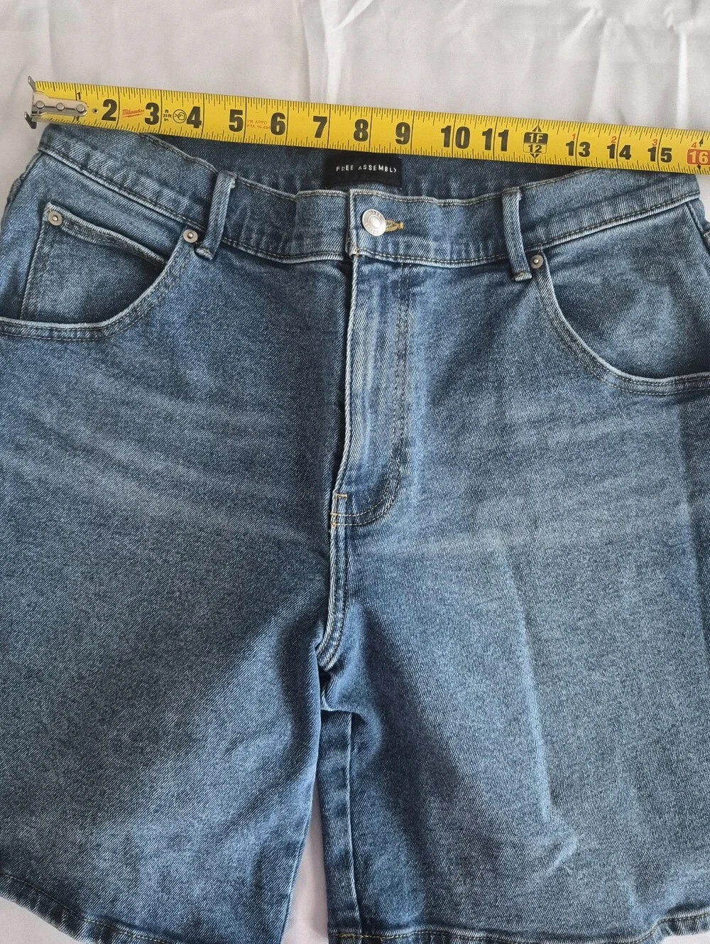 Blue Denim Jorts Long Shorts Womens Sz 10 Baggy Oversized